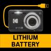 imageKODAK PIXPRO FZ55BL 16MP Digital Camera 5X Optical Zoom 28mm Wide Angle 1080P Full HD Video LiIon Battery 27quot LCD Vlogging Camera BlueBlack