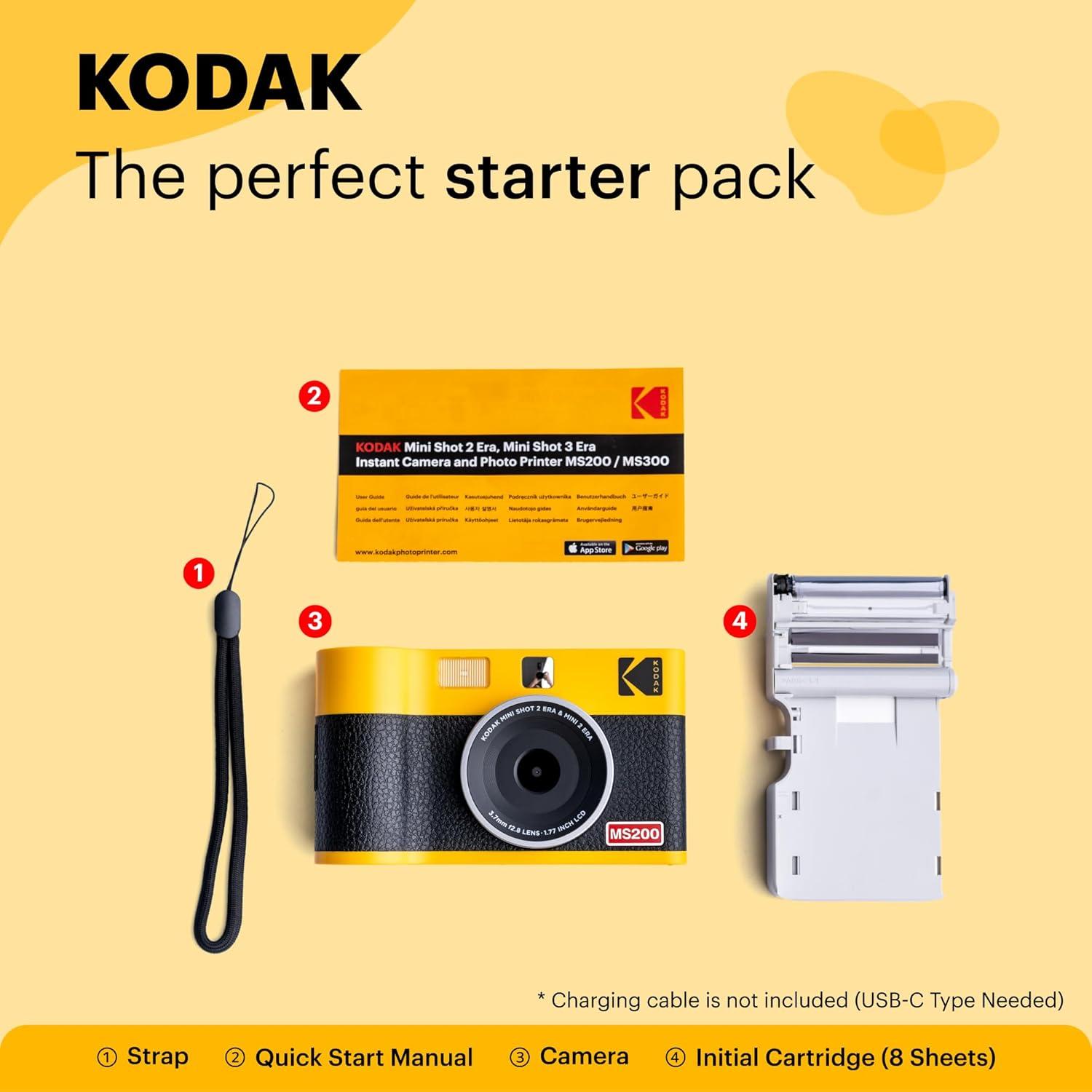 imageKODAK Cam Mini Shot 2 ERA Black 21x34Yellow