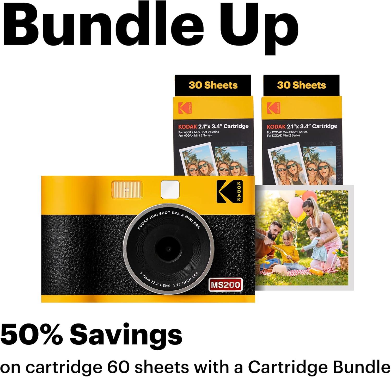 imageKODAK Cam Mini Shot 2 ERA Black 21x34Yellow