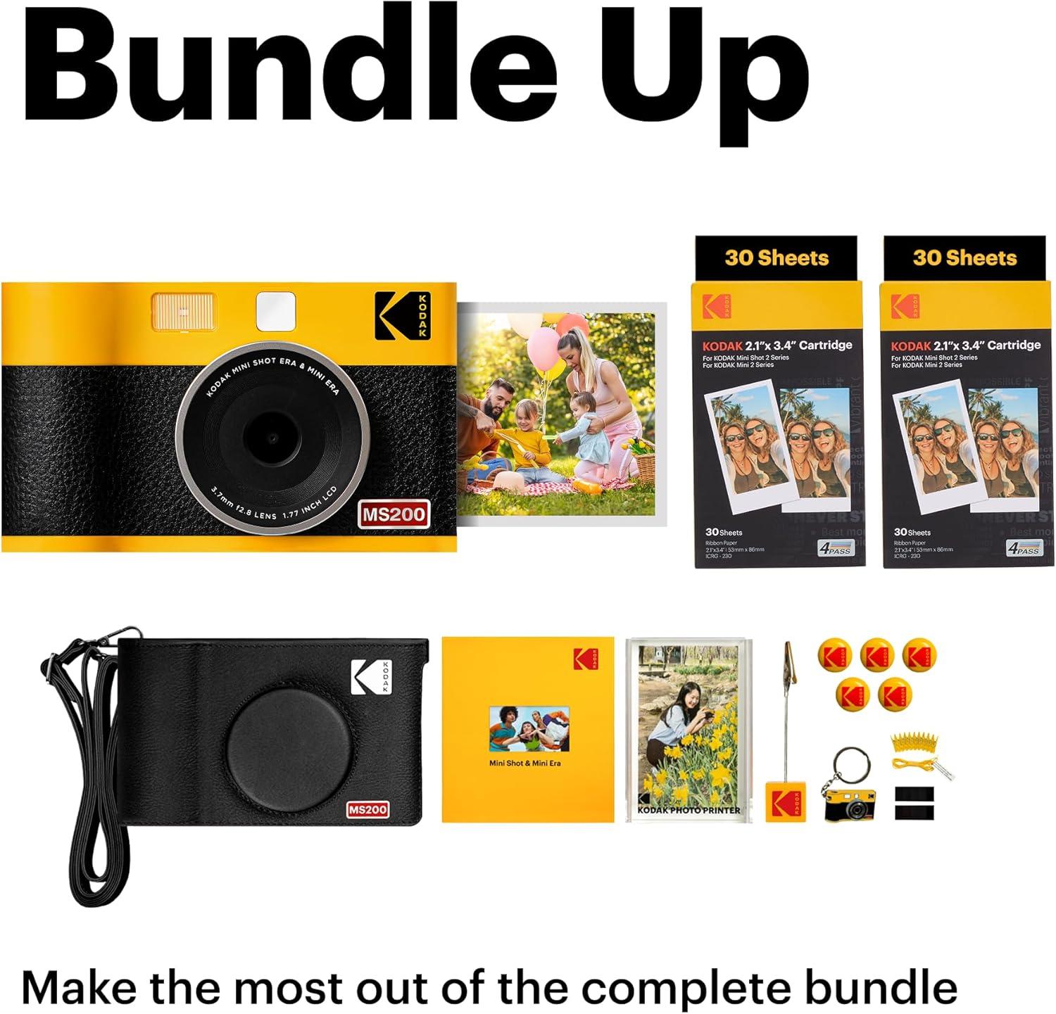 imageKODAK Cam Mini Shot 2 ERA Black 21x34Yellow