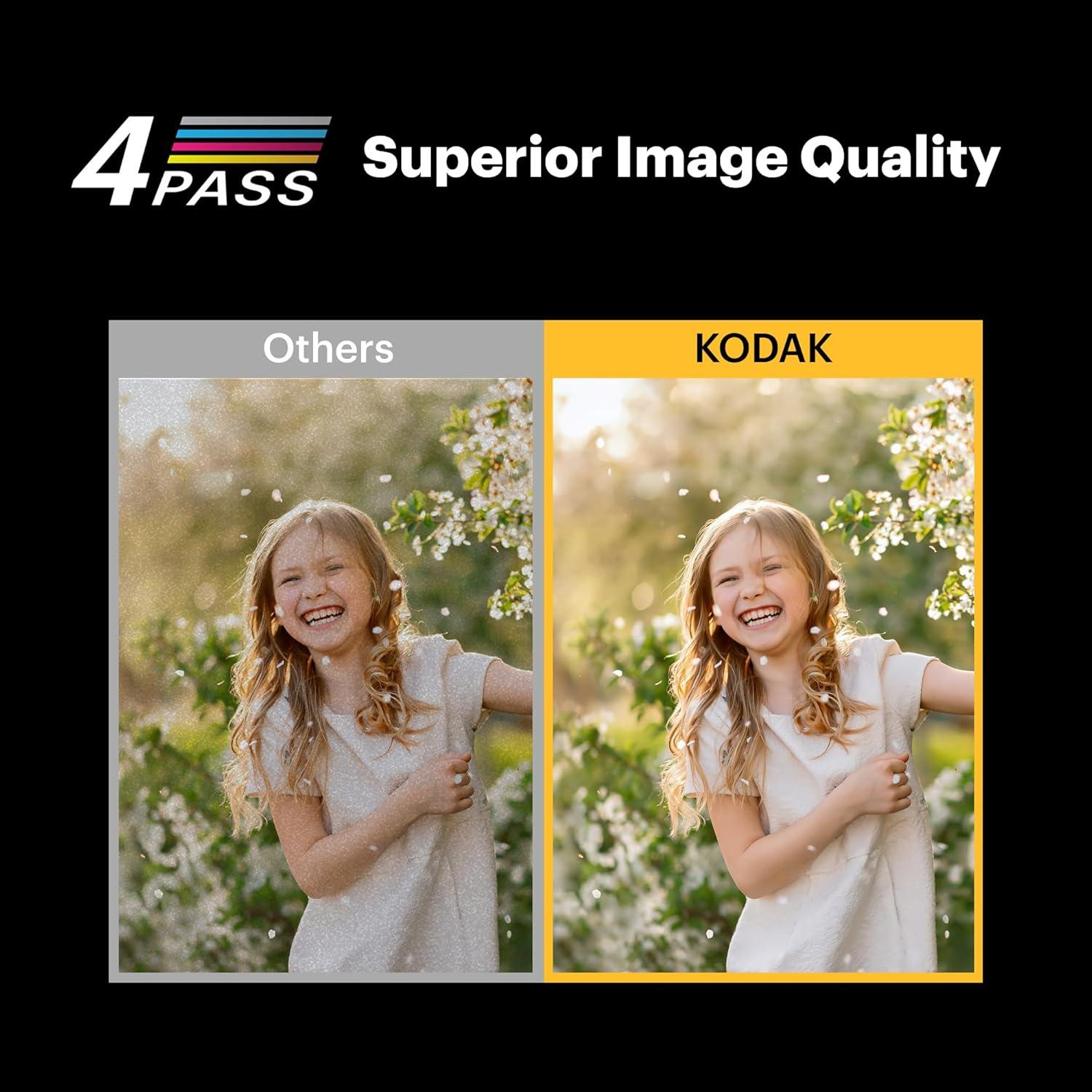 imageKODAK Mini 3 ERA 4PASS Portable Photo Printer Black Printer  Initial 8 Sheets  60 SheetsBlack
