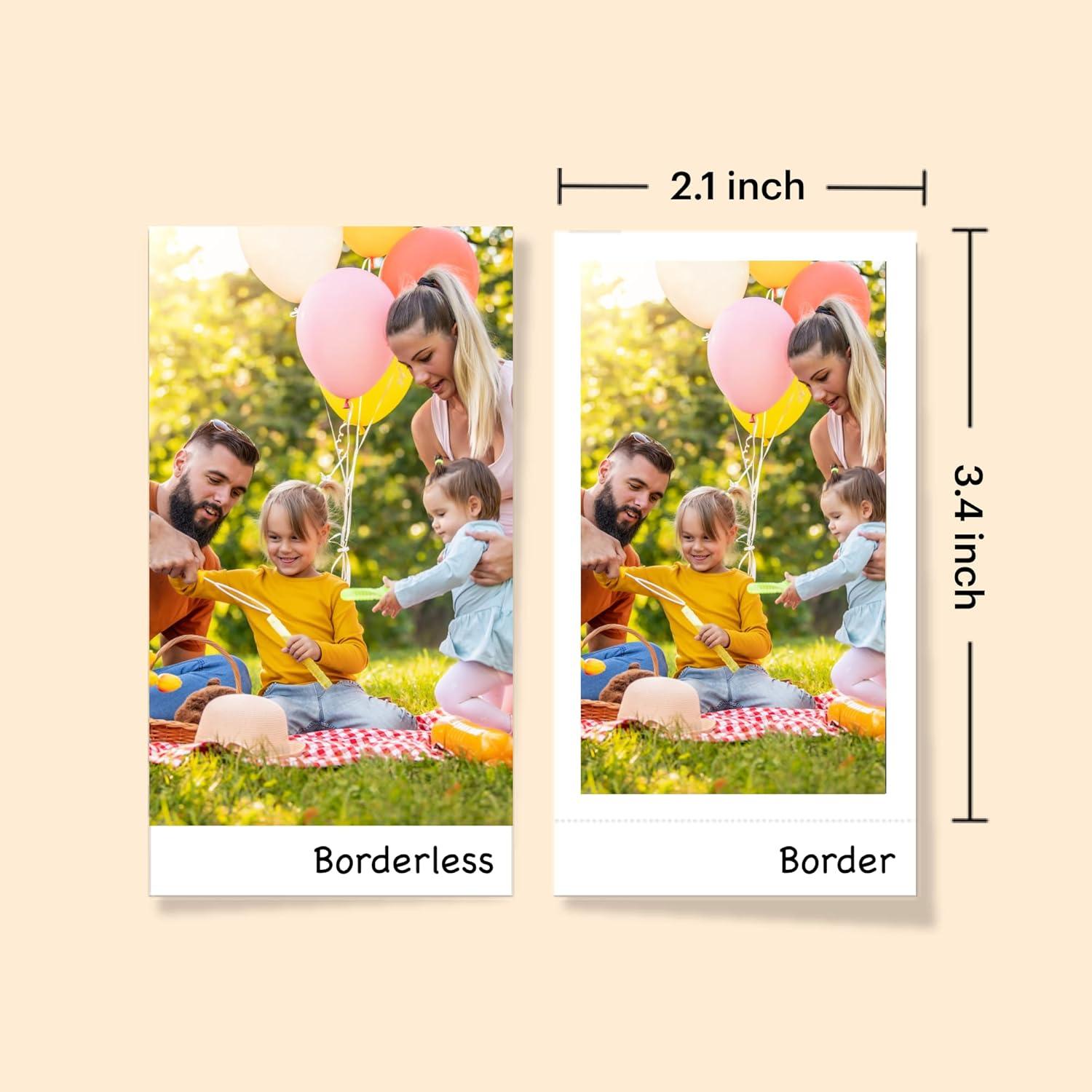 imageKODAK Mini 3 ERA 4PASS Portable Photo Printer Black Printer  Initial 8 Sheets  60 SheetsYellow