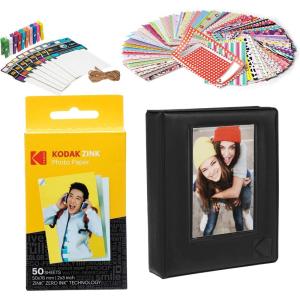 imageKodak 2x3 Premium Zink Paper Starter Kit with Photo Album