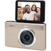 imageKODAK PIXPRO C1 Friendly Zoom Digital Camera  13MP Compact Point and Shoot with 28 180 Tilt LCD Flip Screen Retro Vintage Design with 4X Zoom and 1080P Full HD Video for Travel Vlogging BlackTan