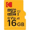 imageKODAK 16GB Class 10 UHSI U1 MicroSDHC Card with Adapter 10x Write SpeedBlack