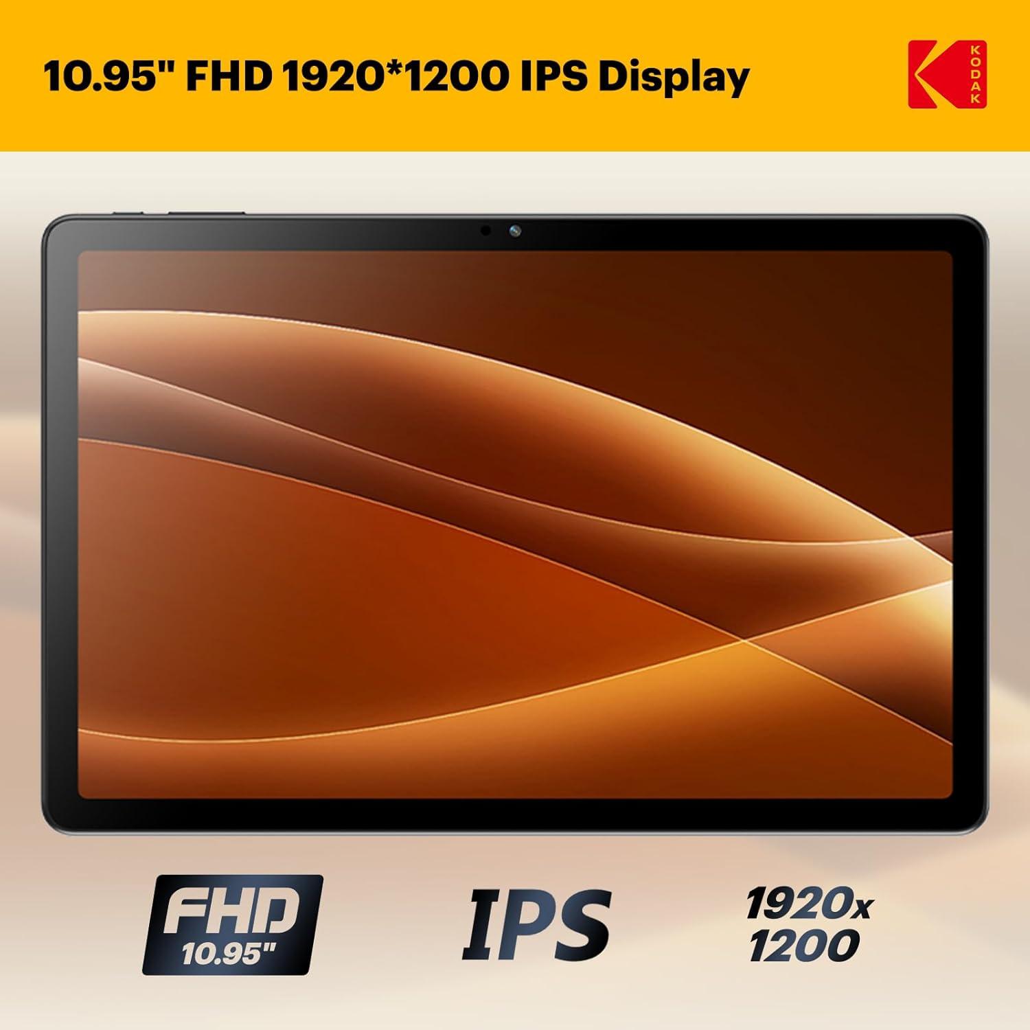 imageKODAK Tablet K11 11quot FHD 128GB Android Tablet OctaCore 1920  1200 FHD Display 8000mAh Battery Dual WiFi Dual Cameras 516MP TypeC Android 15K11