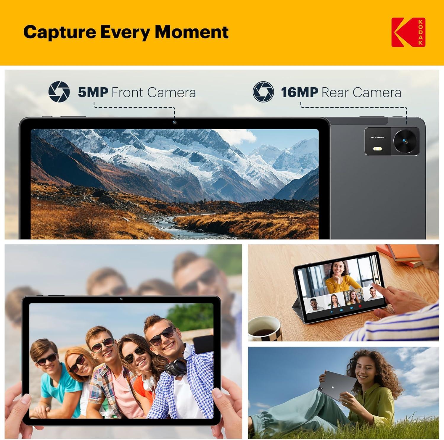 imageKODAK Tablet K11 11quot FHD 128GB Android Tablet OctaCore 1920  1200 FHD Display 8000mAh Battery Dual WiFi Dual Cameras 516MP TypeC Android 15K11