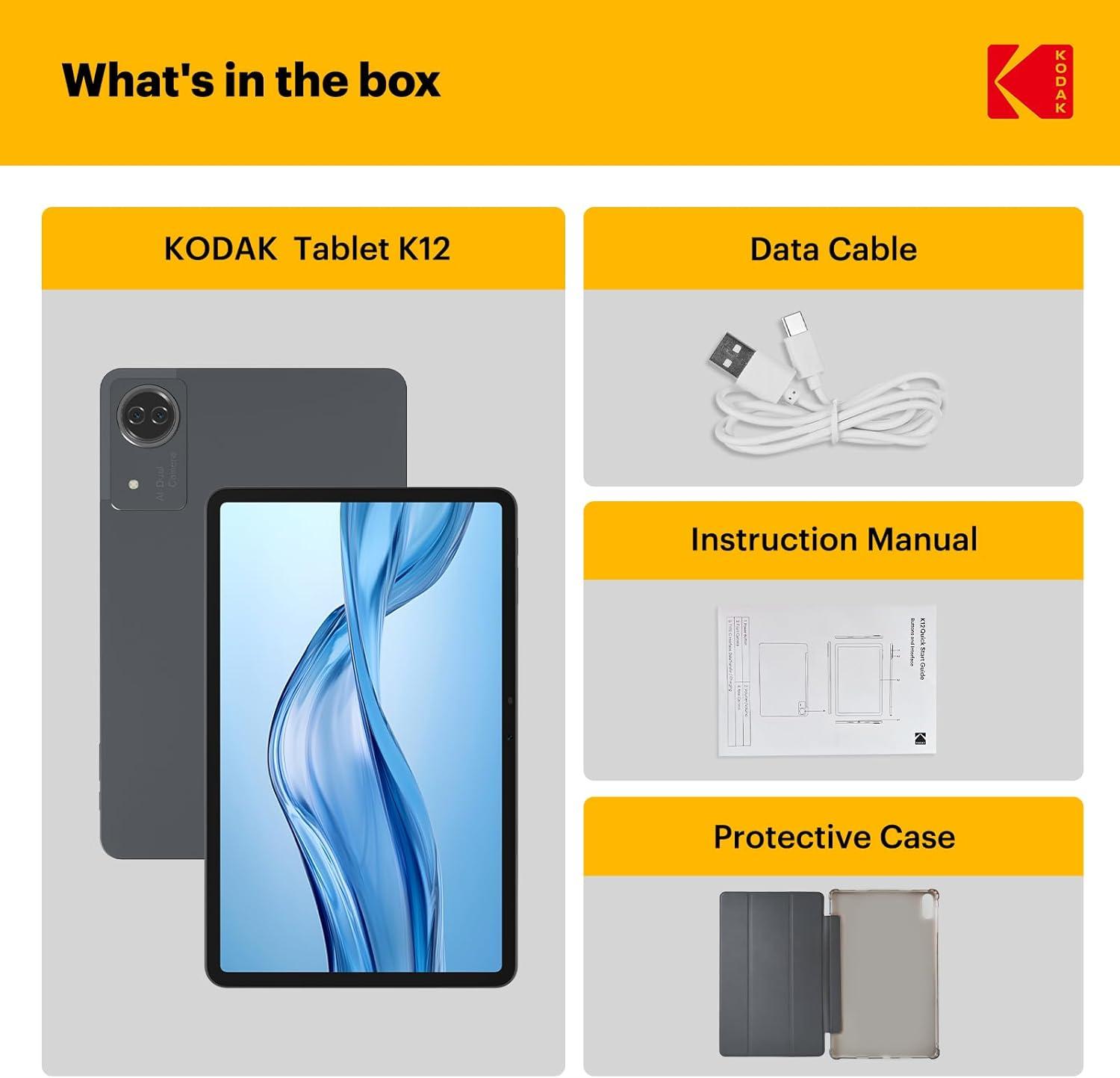 imageKODAK Tablet K11 11quot FHD 128GB Android Tablet OctaCore 1920  1200 FHD Display 8000mAh Battery Dual WiFi Dual Cameras 516MP TypeC Android 15K12