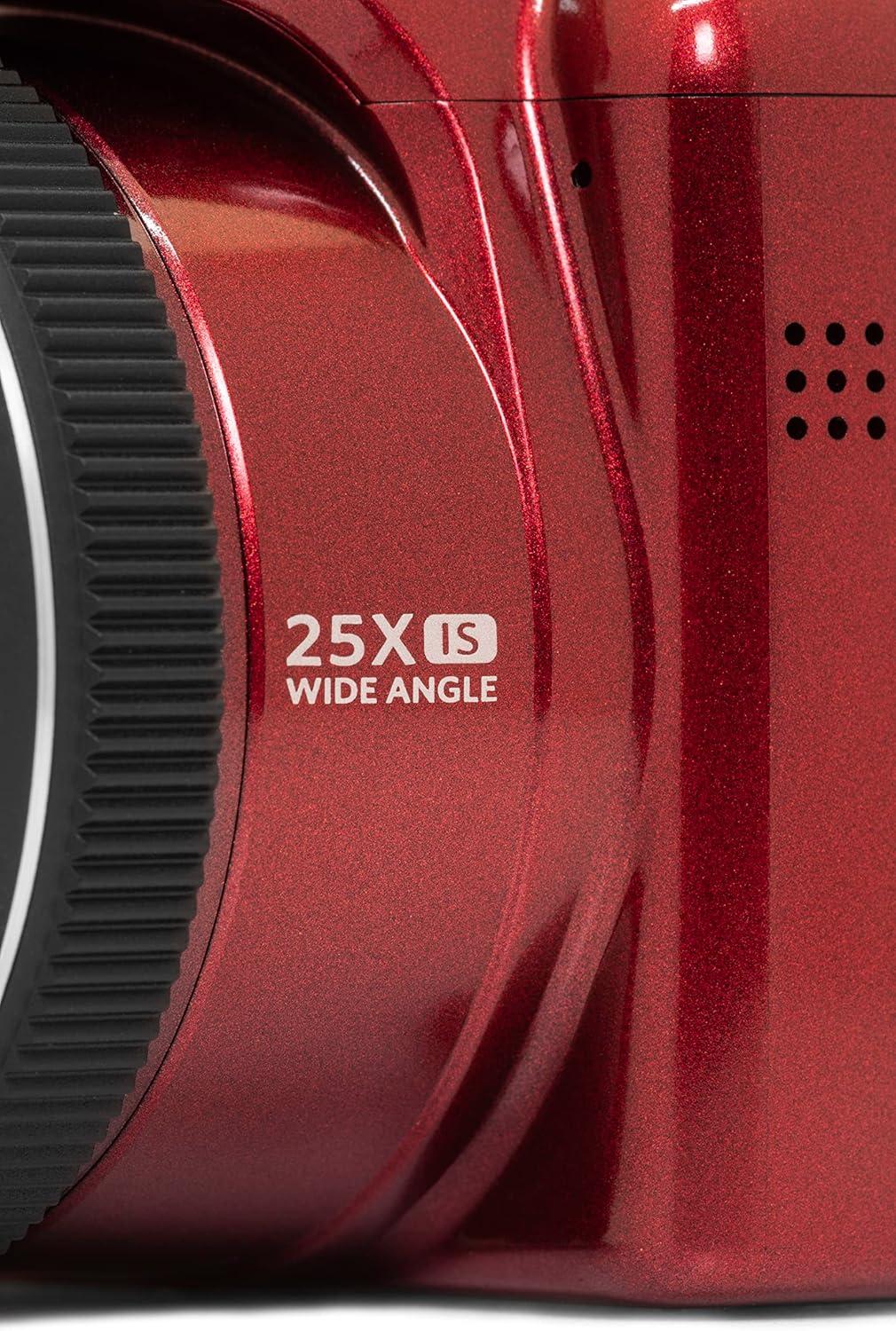 imageKODAK PIXPRO AZ255RD 16MP Digital Camera 25X Optical Zoom 24mm Wide Angle Lens Optical Image Stabilization 1080P Full HD Video 3quot LCD Vlogging Camera RedRed