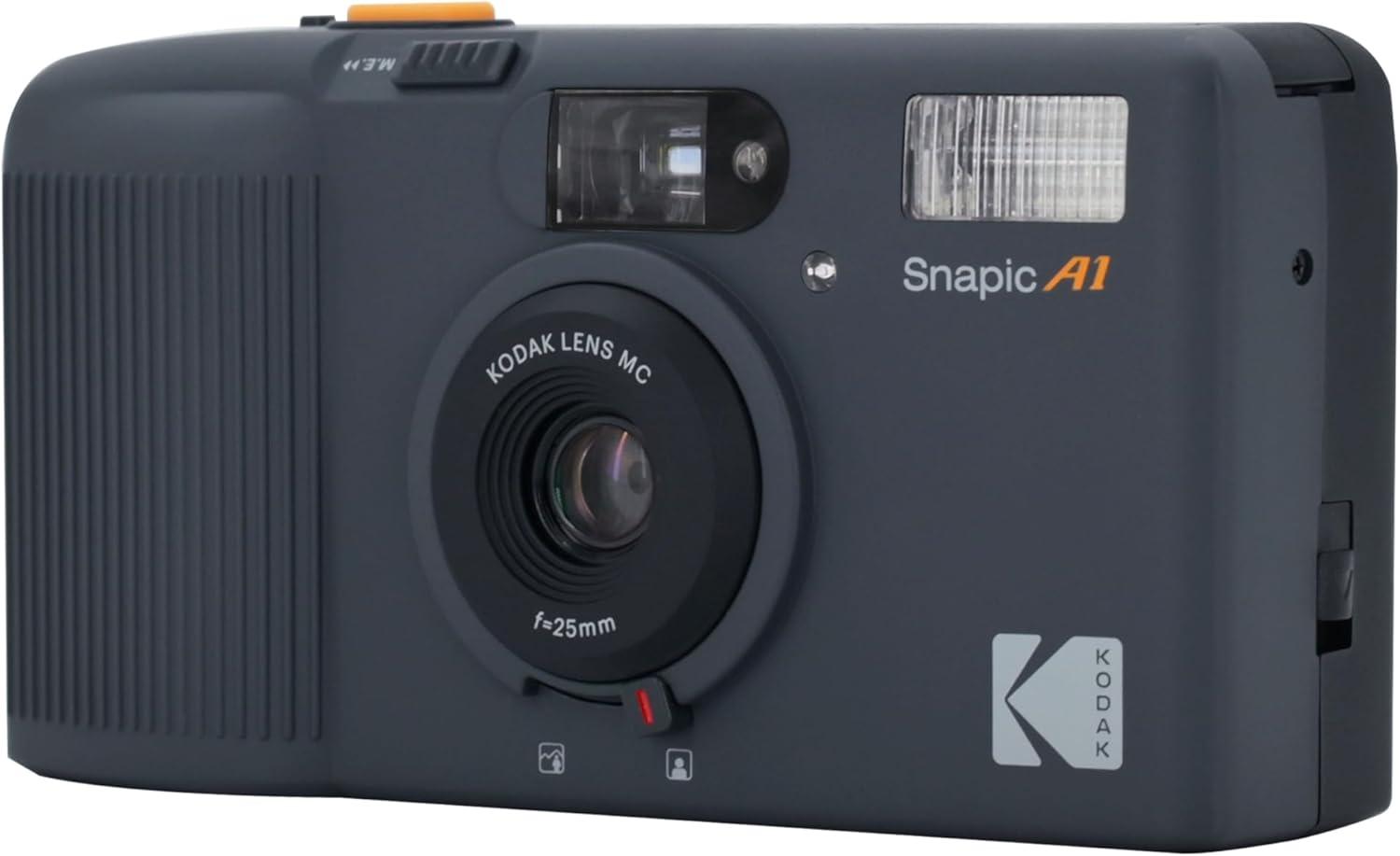 imageKODAK Snapic A1 35mm Film Camera 35mm Reusable 2Zone Focus Lightweight Compact Rhino Grey Film ampamp AAA Battery are not IncludedRhino Grey