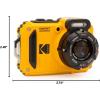 imageKODAK PIXPRO WPZ2 Rugged Waterproof Shockproof Dustproof WiFi Digital Camera 16MP 4X Optical Zoom 1080P Full HD Video Vlogging Camera 27quot LCD YellowYellow