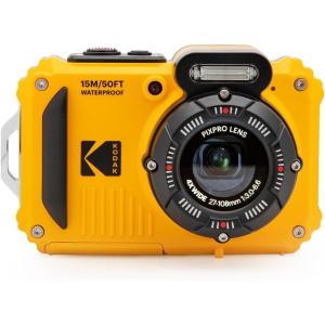 imageKODAK PIXPRO WPZ2 Rugged Waterproof Shockproof Dustproof WiFi Digital Camera 16MP 4X Optical Zoom 1080P Full HD Video Vlogging Camera 27quot LCD YellowYellow