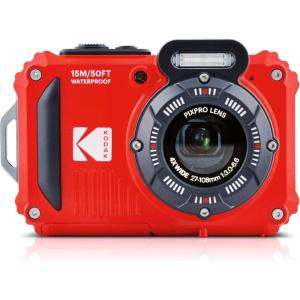 imageKODAK PIXPRO WPZ2 Rugged Waterproof Shockproof Dustproof WiFi Digital Camera 16MP 4X Optical Zoom 1080P Full HD Video Vlogging Camera 27quot LCD YellowRed