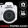 imageKodak AZ401RD Point ampamp Shoot Digital Camera with 3quot LCD RedWhite
