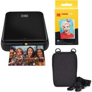 image:imageKODAK Step Instant Photo Printer with BluetoothNFC Zink Technology ampamp KODAK App for iOS ampamp Android Pink Go BundleBlack