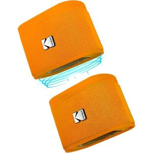 image:imageKODAK SOUNDBRIX Magnetic Splittable Bluetooth Speaker Wireless Portable Bluetooth Speaker with 4 Speaker Pairing Stereo Sound and 5H Playtime Water Resistant for Home Outdoor for Men WomenOverload Orange