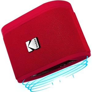 image:imageKODAK SOUNDBRIX Small Speaker Bluetooth Speaker with 360HD Stereo Sound and Robust Bass Yellow Mini Speakers IP64 Water Resistant Portable Speakers for Shower Room Car Trip Ideal Gift for Men WomenReverb Red