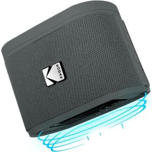 image:imageKODAK SOUNDBRIX Small Speaker Bluetooth Speaker with 360HD Stereo Sound and Robust Bass Yellow Mini Speakers IP64 Water Resistant Portable Speakers for Shower Room Car Trip Ideal Gift for Men WomenTreble Gray