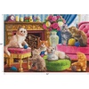image:imageRoseArt  Kodak Premium  Brandons Bookstore  3000 Piece Jigsaw Puzzle for AdultsKittens by The Fireplace
