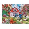 image:imageRoseArt  Kodak Premium  City Street Fair  1000 Piece Jigsaw Puzzle for Adults Vibrant Vendors Artwork  Made in USABig Country Barn