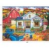 image:imageRoseArt  Kodak Premium 350 Piece Puzzle  Sunset Camper with Golden Retriever Vibrant Lakeside Scene Jigsaw Puzzle for Adults 24 x 18 Finished SizeJuniors Farmer Market