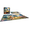 image:imageRoseArt  Kodak Premium 350 Piece Puzzle  Sunset Camper with Golden Retriever Vibrant Lakeside Scene Jigsaw Puzzle for Adults 24 x 18 Finished SizeSunset Camper