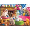 image:imageRoseArt  Kodak Premium Cork  Open for Business  1000 Piece Jigsaw Puzzle for AdultsKittens by the Fireplace