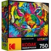image:imageRoseArt  Kodak Premium Mosaics  Rainbow Tiger  750 Piece Jigsaw Puzzle for AdultsRainbow Tiger