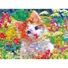 image:imageRoseArt  Kodak Premium Mosaics  Rainbow Tiger  750 Piece Jigsaw Puzzle for AdultsCute Kittens In The Flowers