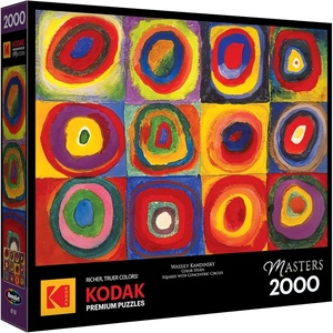 image:imageRoseArt  Kodak Masters  Color Study  2000 Piece Jigsaw Puzzle Fine Art Puzzle Featuring Kandinsky Art for AdultsColor Study