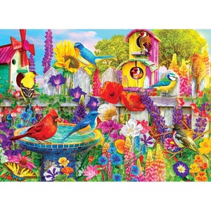 image:imageRoseArt  Kodak Premium  Assos Village  1000 Piece Jigsaw Puzzle for AdultsBird Bath Garden