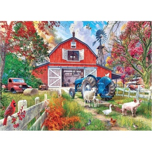 image:imageRoseArt  Kodak Premium  City Street Fair  1000 Piece Jigsaw Puzzle for Adults Vibrant Vendors Artwork  Made in USABig Country Barn