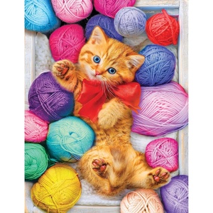 image:imageRoseArt  Kodak Premium  Cuddly Yarn Box  100 Piece Jigsaw Puzzle for Adults