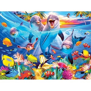 image:imageRoseArt  Kodak Premium  Playful Dolphins  350 Piece Jigsaw Puzzle for AdultsPlayful Dolphins