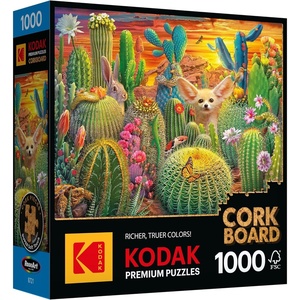 image:imageRoseArt  Kodak Premium Cork  Open for Business  1000 Piece Jigsaw Puzzle for AdultsCactus Critters