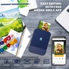 image:imageZink KODAK Smile Instant Digital Bluetooth Printer for iPhone amp Android  Edit Print amp Share 2x3 Zink Photos w Smile App Black WhiteBlue