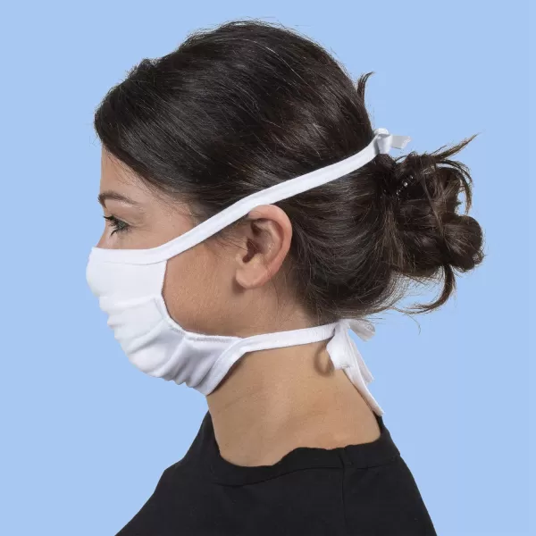 Gildan Adult Reusable 3-Layer Tie-On Face Mask )