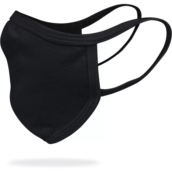 Gildan Adult &amp; Youth Reusable 2-Layer Cotton Face Mask  Black )