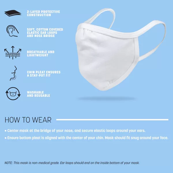 Gildan Adult &amp; Youth Reusable 2-Layer Cotton Face Mask  Black )