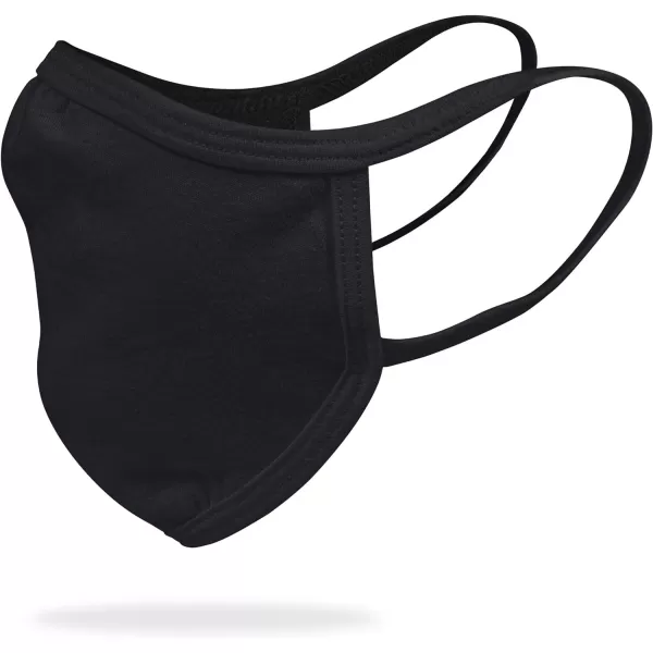 Gildan Adult &amp; Youth Reusable 2-Layer Cotton Face Mask  Black )