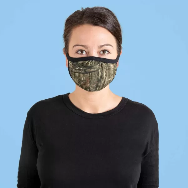 Gildan Adult &amp; Youth Reusable 2-Layer Cotton Face Mask  Mossy Oak Break-up Infinity )