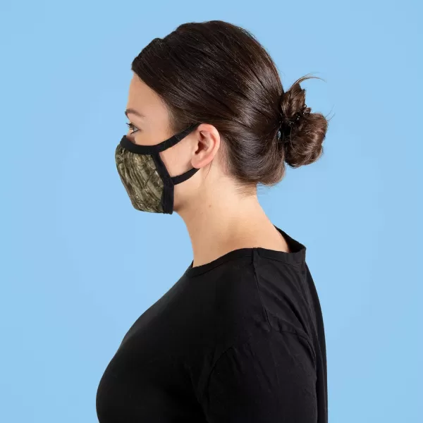Gildan Adult &amp; Youth Reusable 2-Layer Cotton Face Mask  Mossy Oak Break-up Infinity )