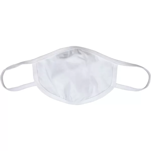 Gildan Adult &amp; Youth Reusable 2-Layer Cotton Face Mask  White )