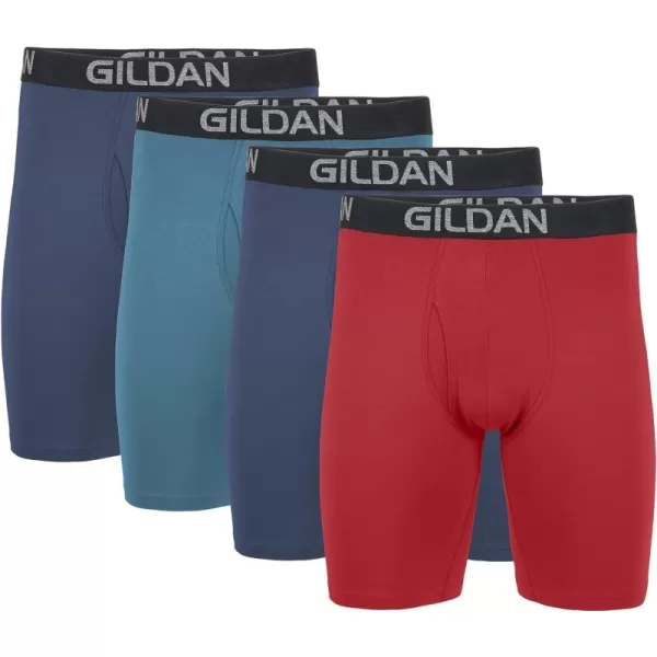 Long Leg 4 Blue Cove/Hawaiian Blue/Heather Red Mark (4-pack)