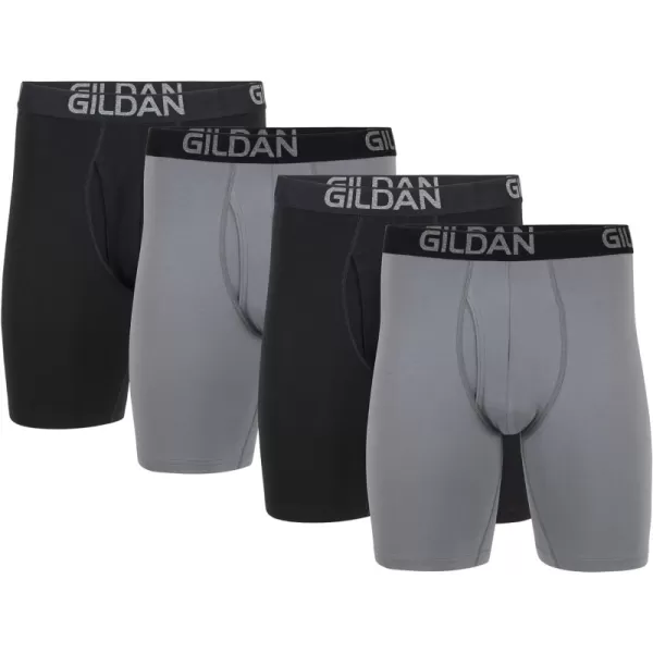 Long Leg 4 Grey Flannel/Black Soot (4-pack)