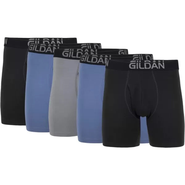 Regular Leg 5 Black Soot, Slate Blue, Grey Flannel (5-pack)