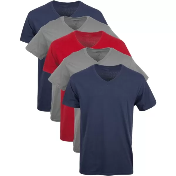 5 Navy/Charcoal/Cardinal Red (5-pack)