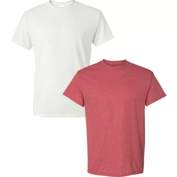 White/Heather Sport Scarlet Red