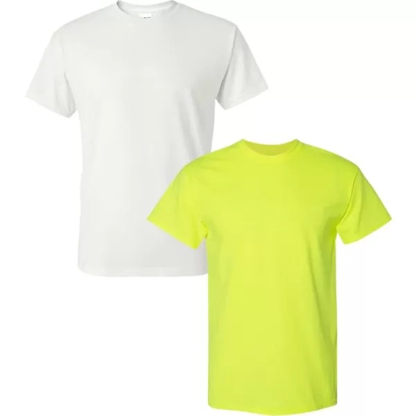 White/Safety Green