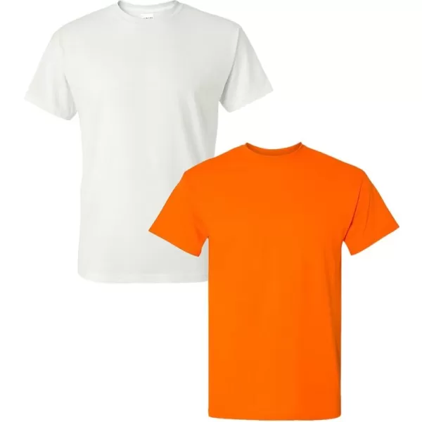 White/Safety Orange